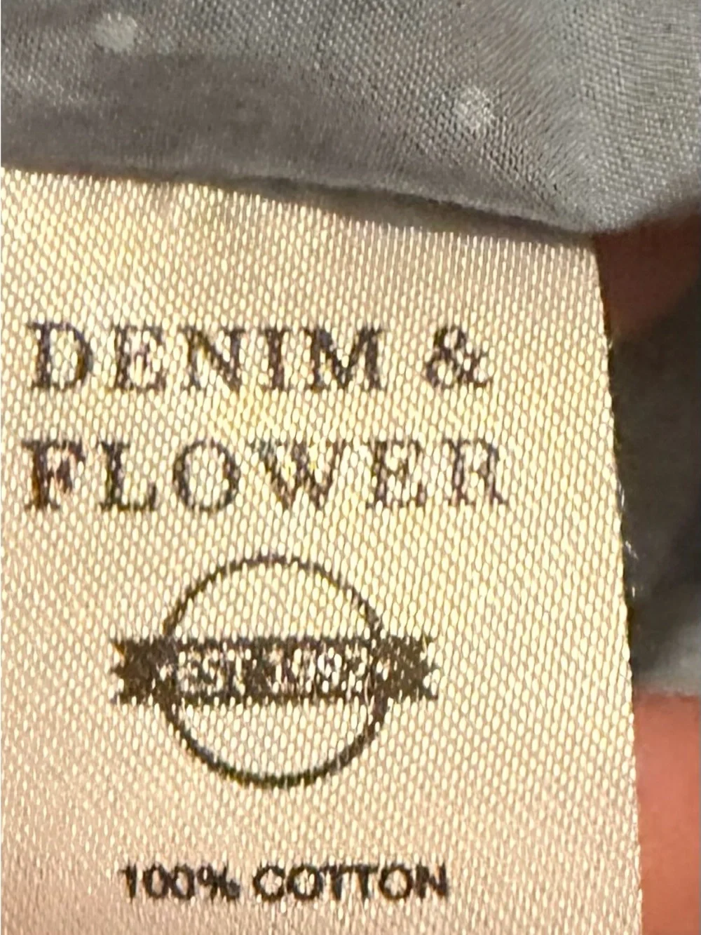 Denim & Flower Ricky Singh Light Blue Polka Dot Button Down Shirt Men’s XL Slim
